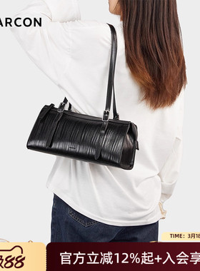 意尔康女包包新款法棍包小众复古腋下包百搭通勤单肩包长柄波士顿