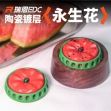 瑞恩EDC陶瓷镀层永生花陀螺风铃币联动多玩法EDC指尖陀螺解压玩具