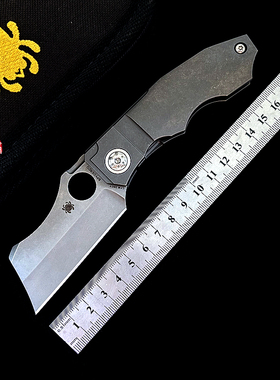 美国Spyderco蜘蛛C260TIP Stovepipe钛合金户外便携日用折刀20CV