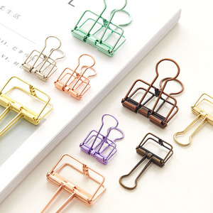 5个装创意彩色金属大号长尾夹