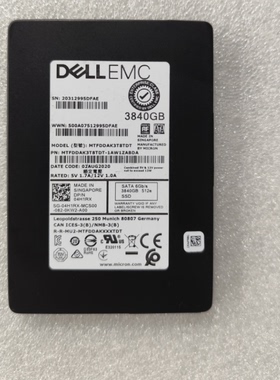 DELL 4H1RX 3840GB MTFDDAK3T8TDT 04H1RX 3.84TB SATA SSD