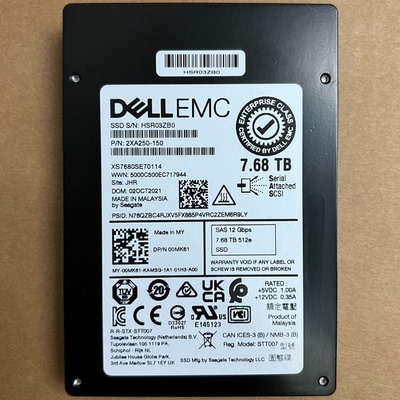2PKRH 02PKRH DELL 7.68TB SAS 12GB 2.5'' SSD XS7680SE70074