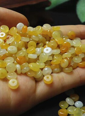 天然玛瑙圆珠散珠子diy手链项链配珠隔珠隔片配饰配件