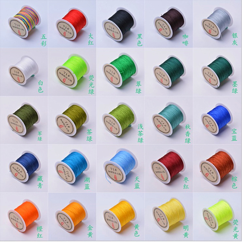 玉线编手链儿童diy手工绕戒指