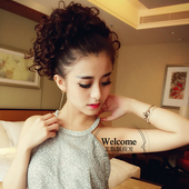 龙飘飘正品 01英伦手工螺丝电烫假发卷马尾香港写真补发隐形WP168