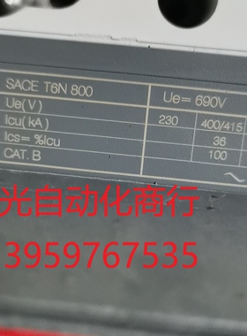 ABB T6N 4P800A断路器,
