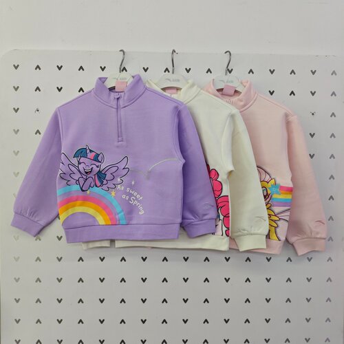 安踏儿童春季女小童小马宝莉卫衣