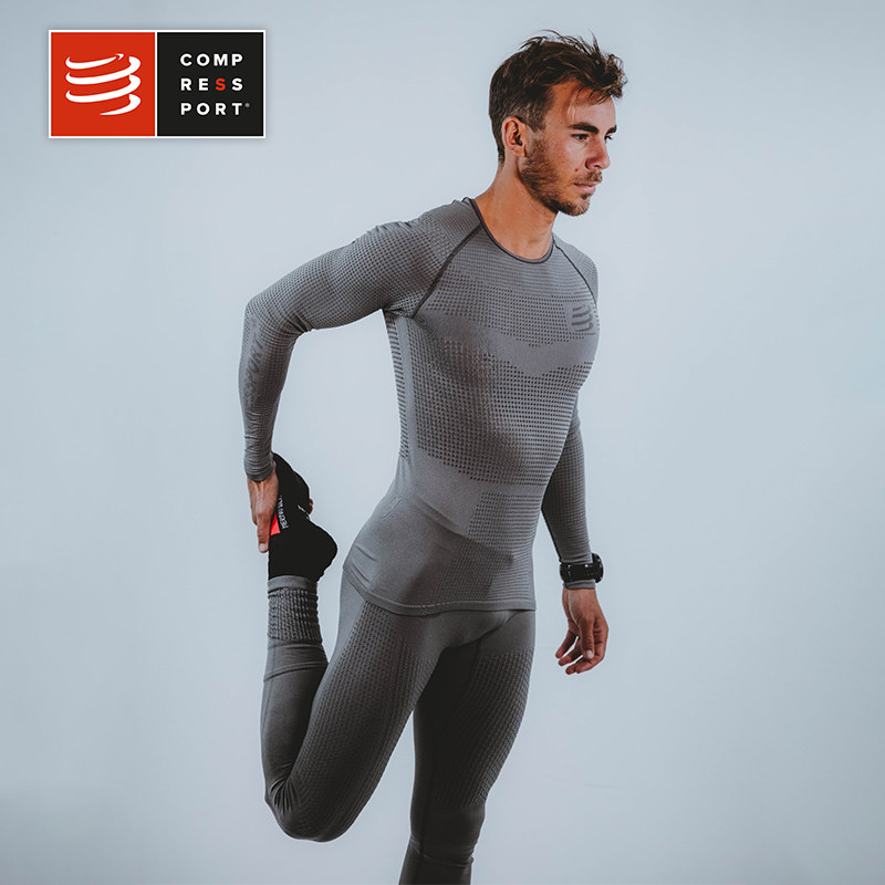 compressport男跑步透气紧身衣