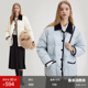 范洛Fano 羽绒服女冬季 防寒90白鸭绒宽松加厚保暖灯芯绒拼色外套