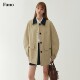 风衣女复古设计感翻领撞色廓形外套 范洛Fano 柒柒Moon直播间