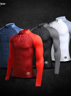 CG赛客龙脉半拉链训练服男透气长袖卫衣户外健身衣休闲运动上衣