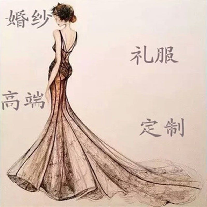 礼服定做雪纺晚礼服 婚纱 来图 高端礼服补拍链接