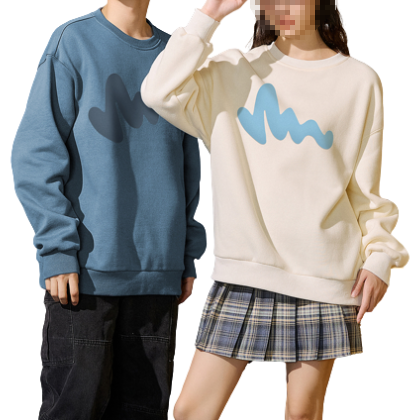 唐系列女装春季新款时尚宽松曲线长袖ns卫衣男女同款/3-21