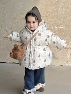 7家正版小熊儿童90白鸭绒羽绒服安心绒可溯源带质检高品质羽绒~