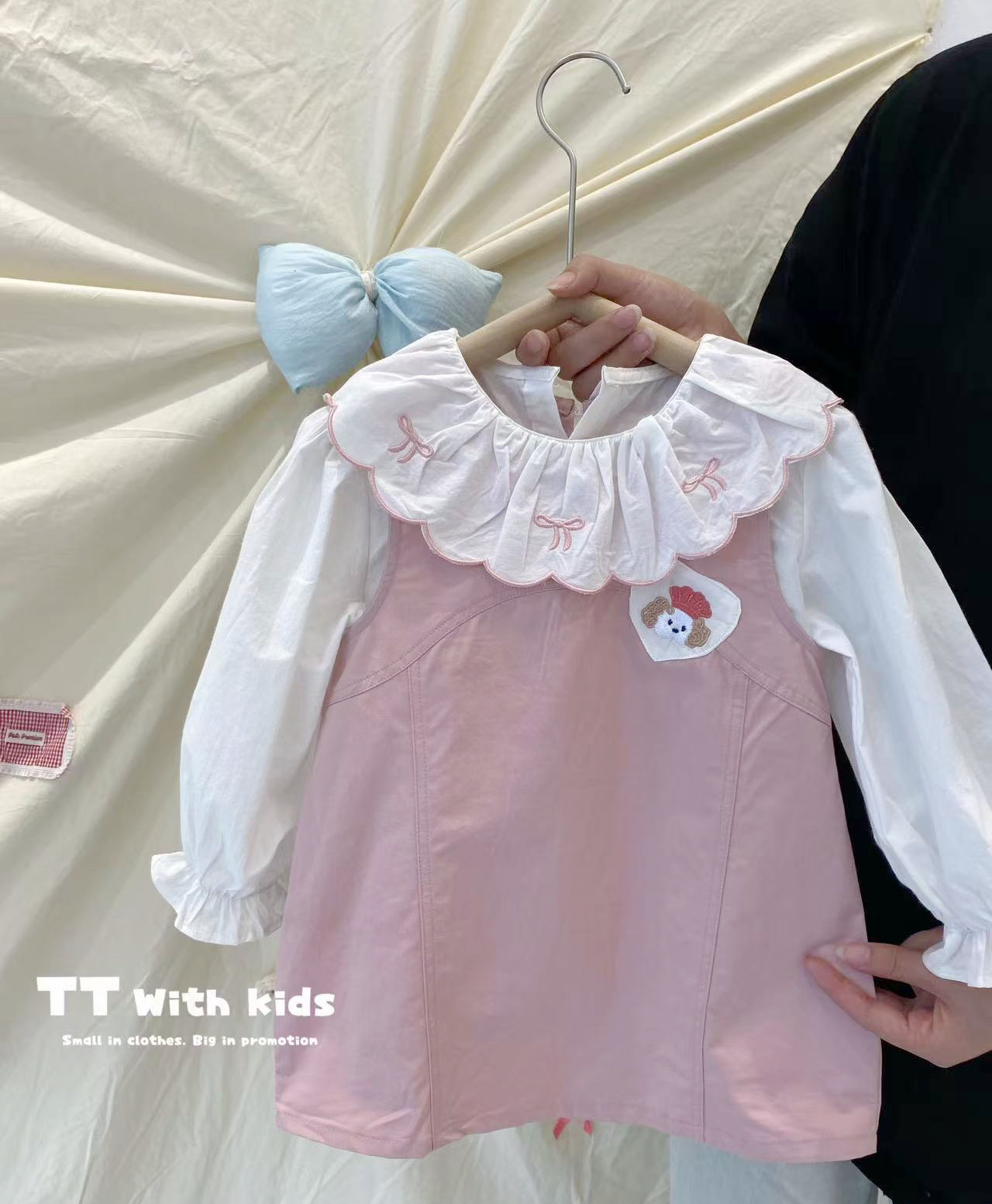 女童套装2025新款洋气女宝宝公主裙春秋裙子儿童背带裙套装
