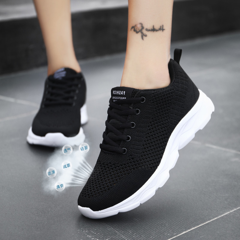新品女鞋轻便软底健步鞋2026夏季镂空网面舒适透气休闲运动鞋旅游