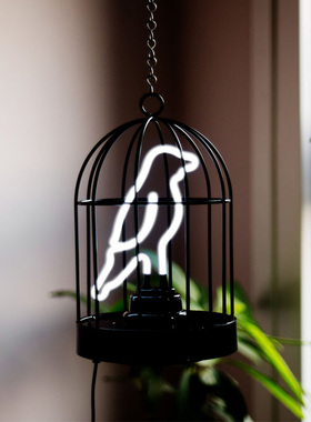 英国SUCK UK创意鸟笼灯氛围装饰吊灯玄关阳台客厅卧室小夜灯悬挂