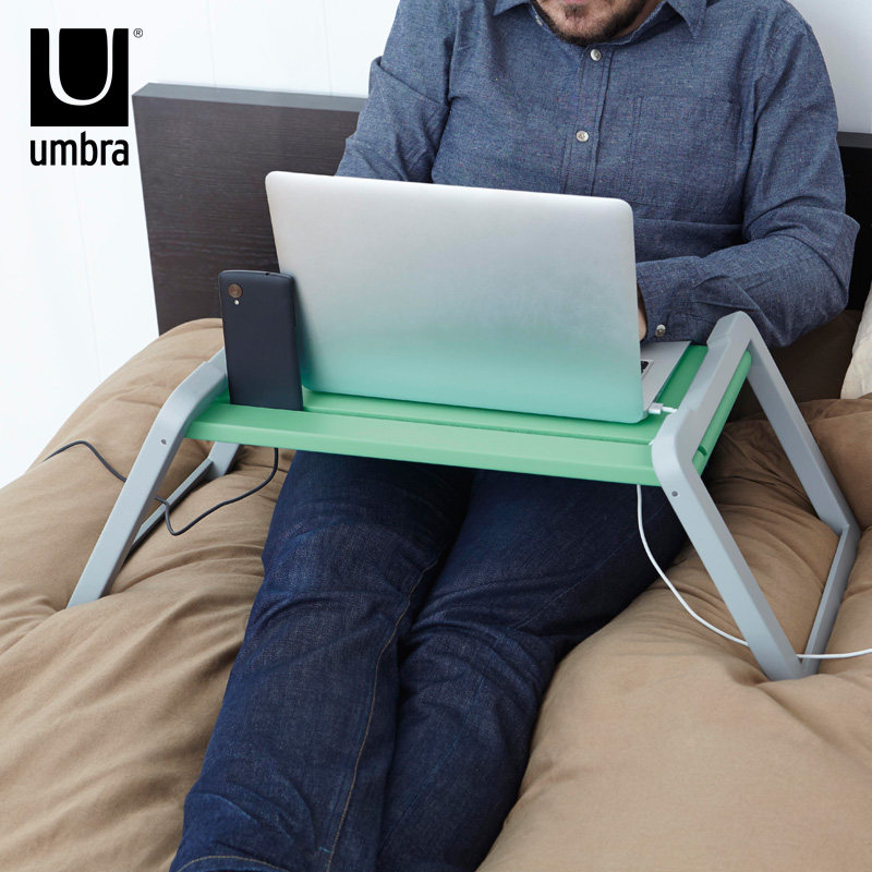umbra笔记本电脑桌 移动可折叠懒人桌子床上小书桌写字台支架IPAD