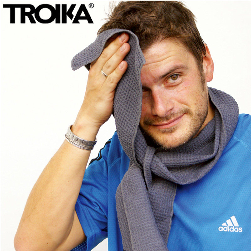 德国troika户外跑步运动毛巾 速干便携超强吸水健身房加长擦汗巾