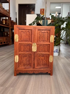 缅甸花梨大果紫檀攻玉山房款炕柜收纳小型家具礼品收藏品工艺品