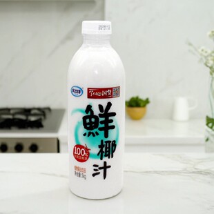 优之生活鲜椰汁瓶装过年饮料年货1L鲜椰汁饮料鲜椰子汁1L/瓶