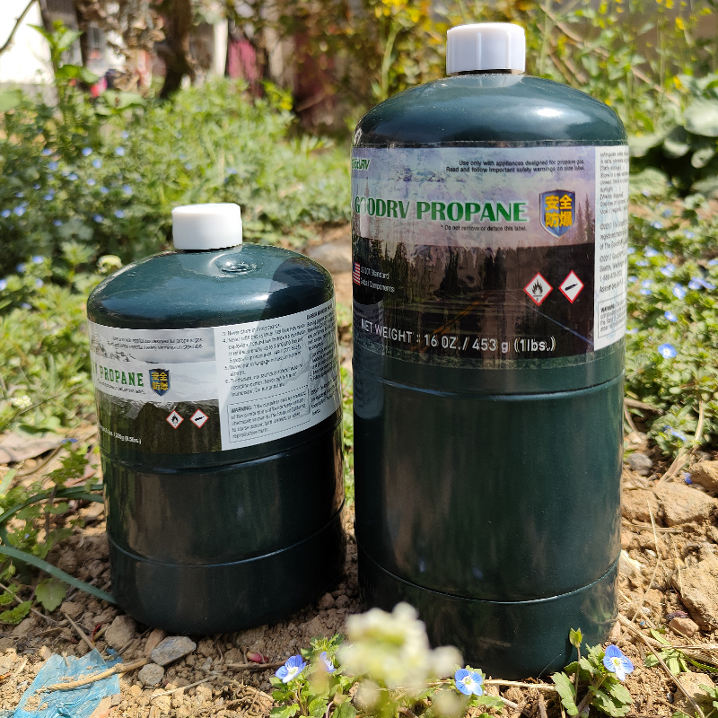 防爆自泄压固特丙烷气罐gas户外炉具燃野营高山扁气罐充气泄压阀