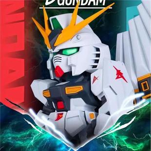 正版万代QMSV RX-93 νGUNDAM牛高达盲盒手办模型车载摆件确认款