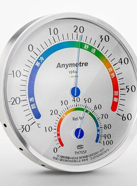 美德时TH702F高精度温湿度计工业温度干湿度表盘室外药店壁挂式