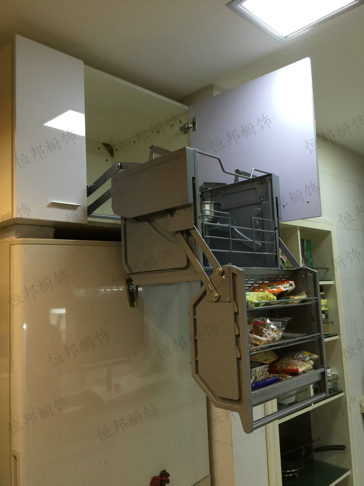 冰箱柜体升降拉篮好好好