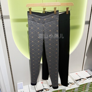 驰色2025秋冬男款8023机洗羊毛裤高腰100%羊毛加厚女士保暖裤6023