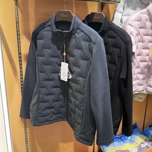 羽绒拼接立领外套收腰修身 冬季 内搭保暖上衣 苎依5759男士 2025新款