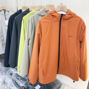 2025新款 大鹅轻暖衣男100%羊毛休闲棉服连帽上衣拉链软壳冲锋衣