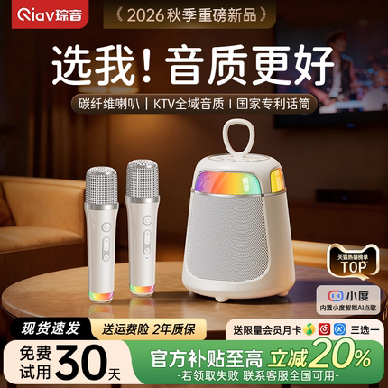 琮音K99麦克风话筒音响一体唱歌家用k歌音箱家庭ktv蓝牙无线儿童