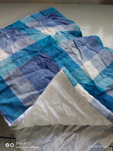 100%色织麻纯麻枕套中号