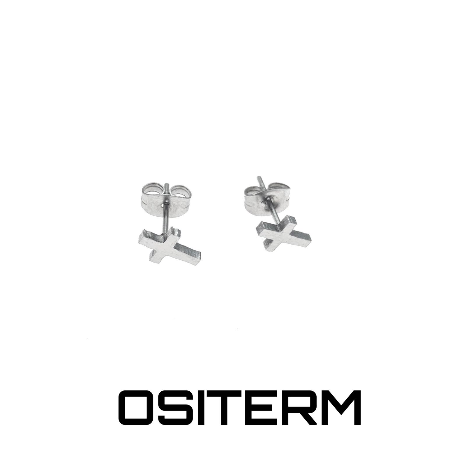 ositerm新品简洁小简单情侣耳钉