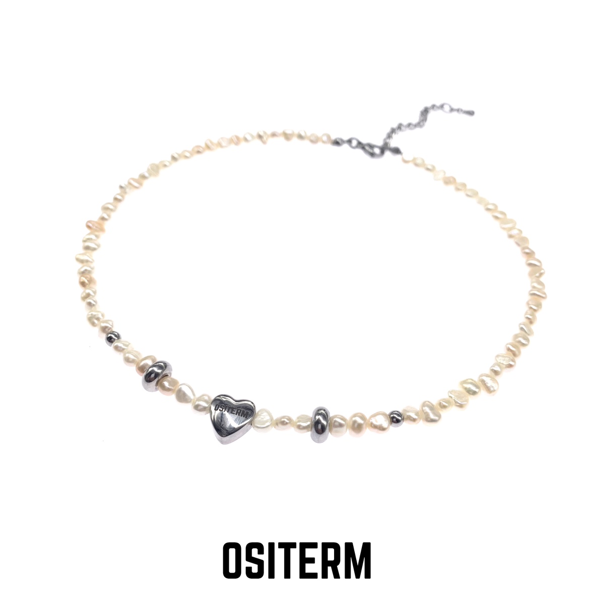 OSITERM MOONLOVE 机械珍珠爱心项链天然珍珠男女饰品汪苏泷同款