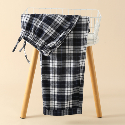 可外穿纯棉磨毛睡裤长裤男士裤子