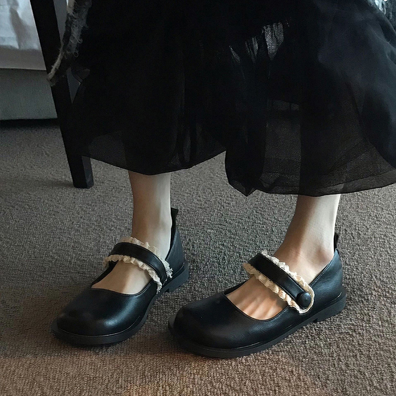 学院风！法式玛丽珍小皮