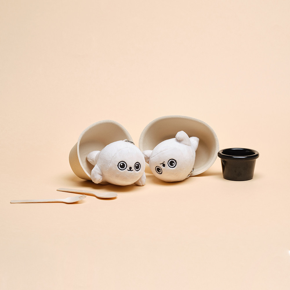 yesseallife迷你海豹包包挂件公仔海豹王xx可爱miniseal钥匙圈/扣