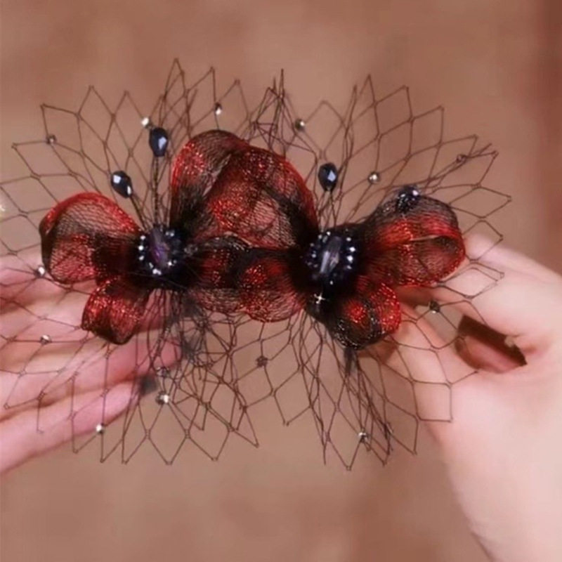 跨境铜丝盘发头饰喜妈妈婚宴结婚旗袍发饰弹簧夹马尾夹妈妈款发卡,饰品/流行首饰/时尚饰品新,发饰,淘宝优惠券,粉丝福利购,淘宝优惠卷