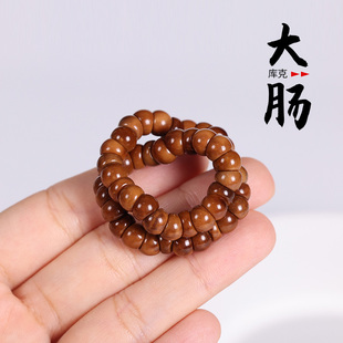 精品高抛库克斜切大肠蒜瓣单圈手串菩提念珠佛珠文玩男女手链饰品