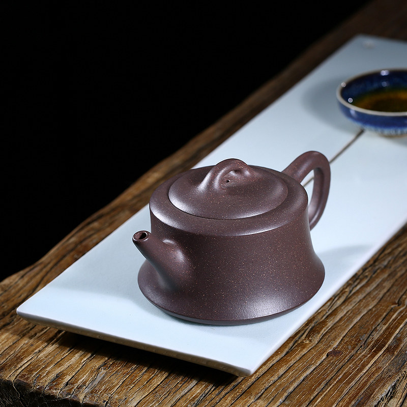 茗阳宜兴原矿全紫砂壶手工正品工艺师精品名家功夫茶具茶壶鱼罩