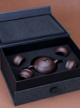 宜兴紫砂壶纯全手工国工名家老紫泥功夫整套茶具套装送礼品泡茶壶