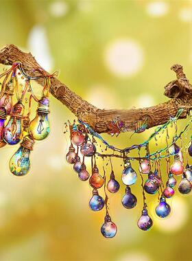 糖诗PET平张贴纸 星光派对系列 贝壳光手账DIY素材装饰贴画3张4款