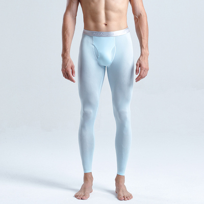 超薄冰丝无痕性感青年开口打底裤