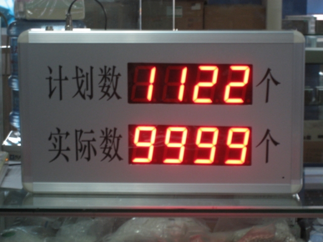 LED数码管电子管理看板 计划产量 计数看板 车间流水线产量看板
