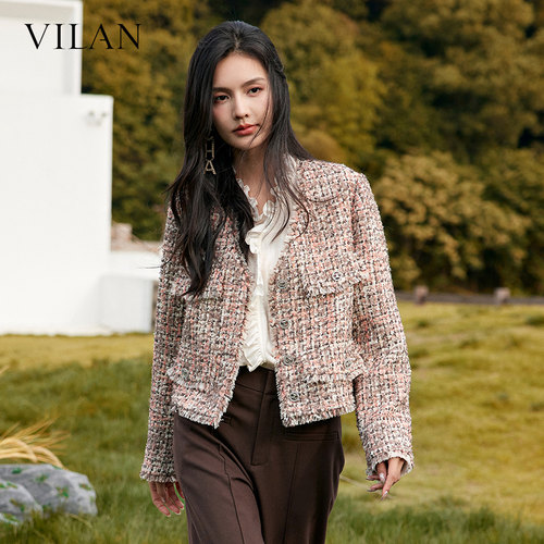 VILAN慧兰时尚小香风外套女