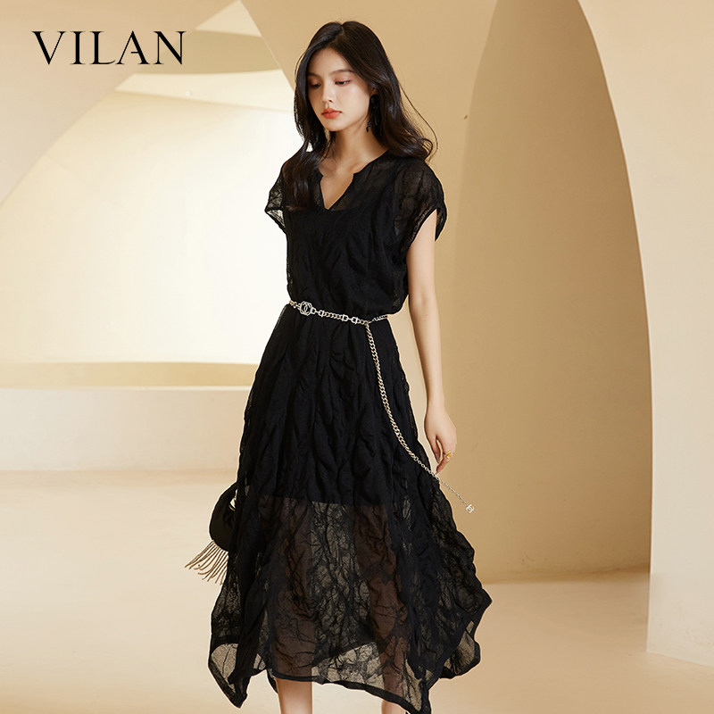vilan/慧兰连衣裙2025新款女夏季今年流行漂亮裙子女装风情万种裙