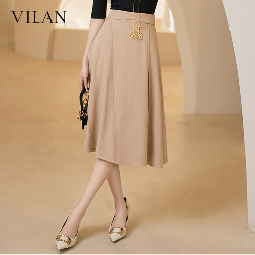 VILAN慧兰通勤半身裙女