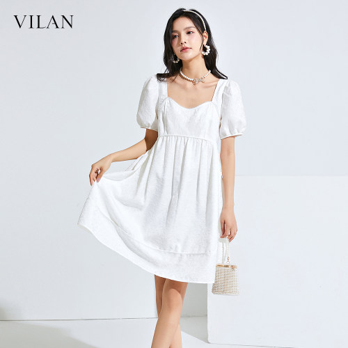 VILAN慧兰通勤优雅连衣裙女